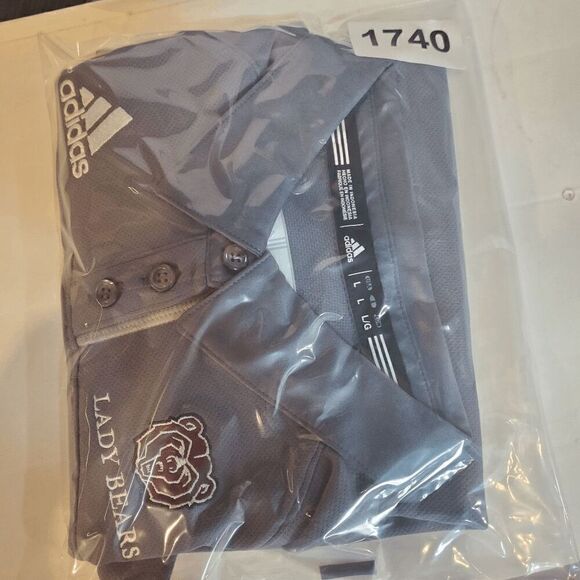 Southwest Missouri State Polo Womens Large Gray Adidas Lady Bears Basketball - Picture 9 of 9